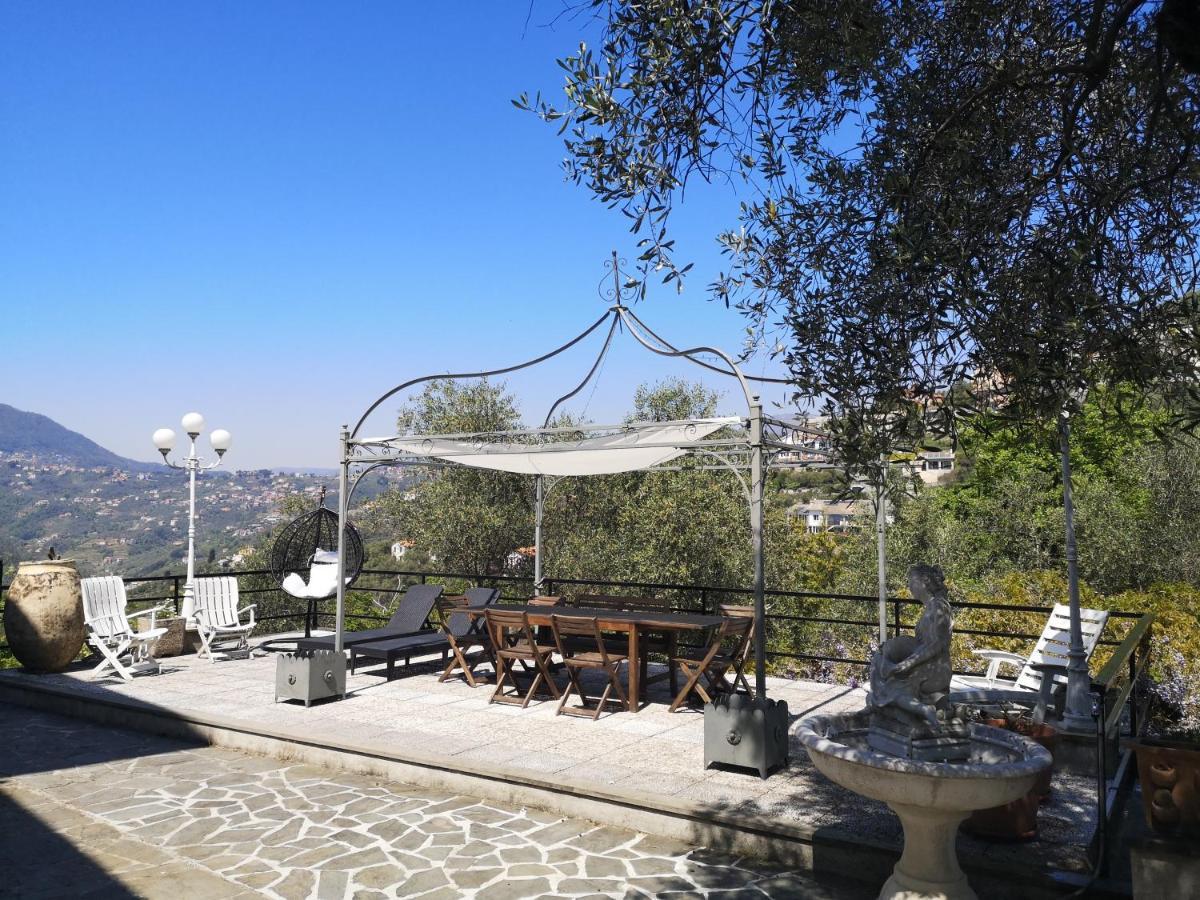 Vila La Vivagna - Casa Vista Mare Tra Gli Ulivi Leivi Exteriér fotografie