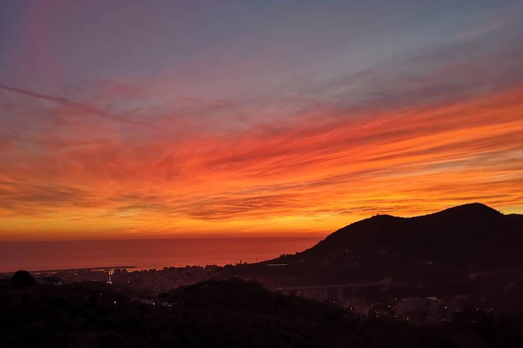 Vila La Vivagna - Casa Vista Mare Tra Gli Ulivi Leivi Exteriér fotografie