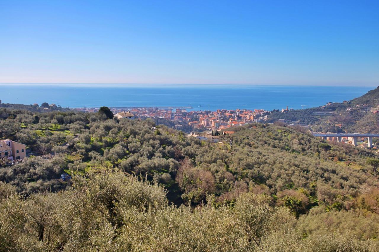 Vila La Vivagna - Casa Vista Mare Tra Gli Ulivi Leivi Exteriér fotografie