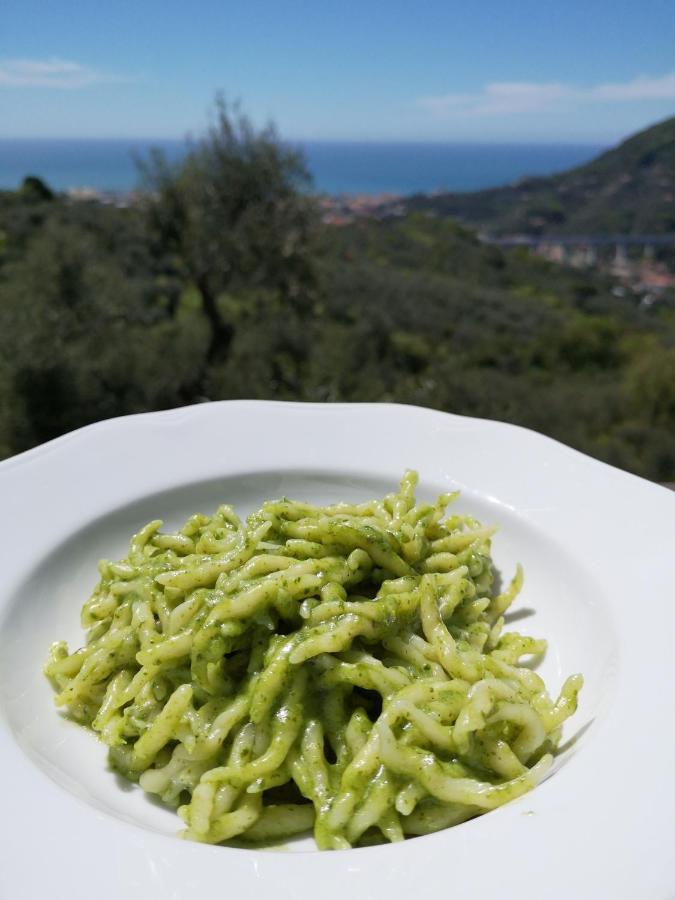 Vila La Vivagna - Casa Vista Mare Tra Gli Ulivi Leivi Exteriér fotografie