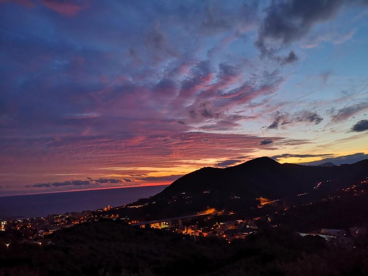 Vila La Vivagna - Casa Vista Mare Tra Gli Ulivi Leivi Exteriér fotografie