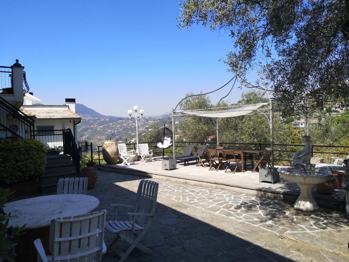 Vila La Vivagna - Casa Vista Mare Tra Gli Ulivi Leivi Exteriér fotografie